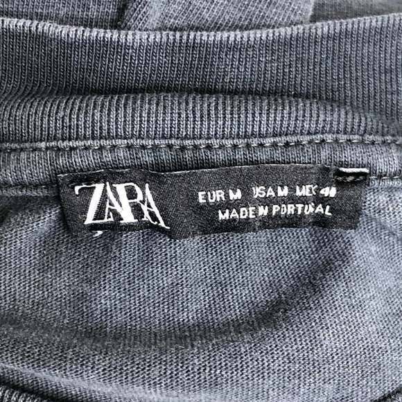 Zara oasis Sun, gray graphic T-shirt - Picture 5 of 9